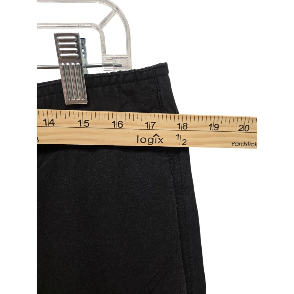 Danskin Now Womens L 12/14 Black Convertible Zip Off Cargo Hiking Pants Stretch - Picture 7 of 12